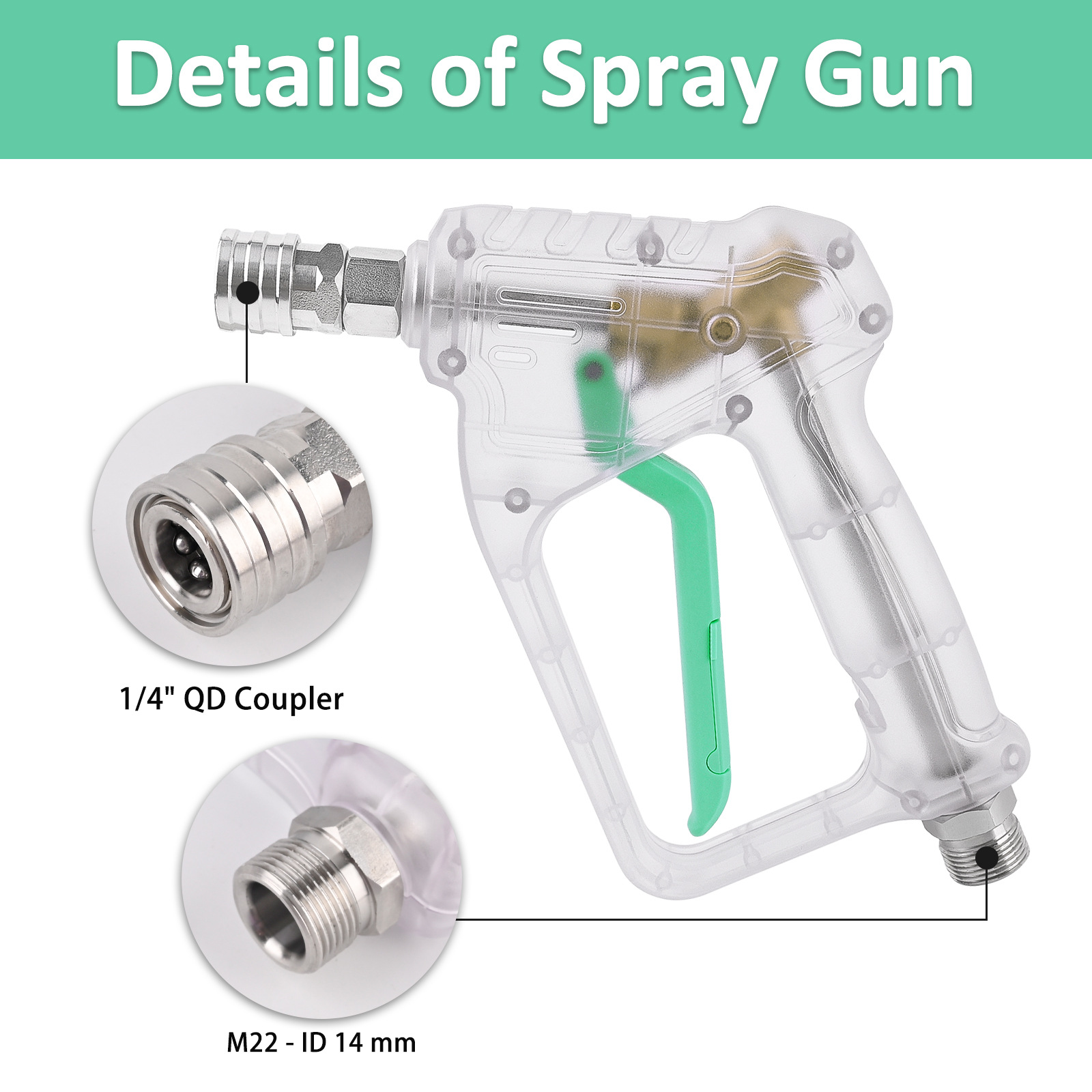 High Pressure Washer Gun with  - Foam Cannon Car Wash recensione e prezzo