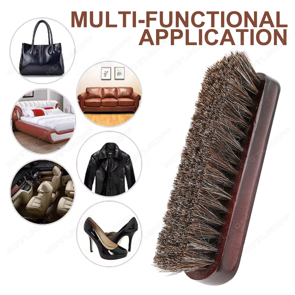 Premium Horsehair Shoe Brush F - Dirt Brush Interior recensione e prezzo
