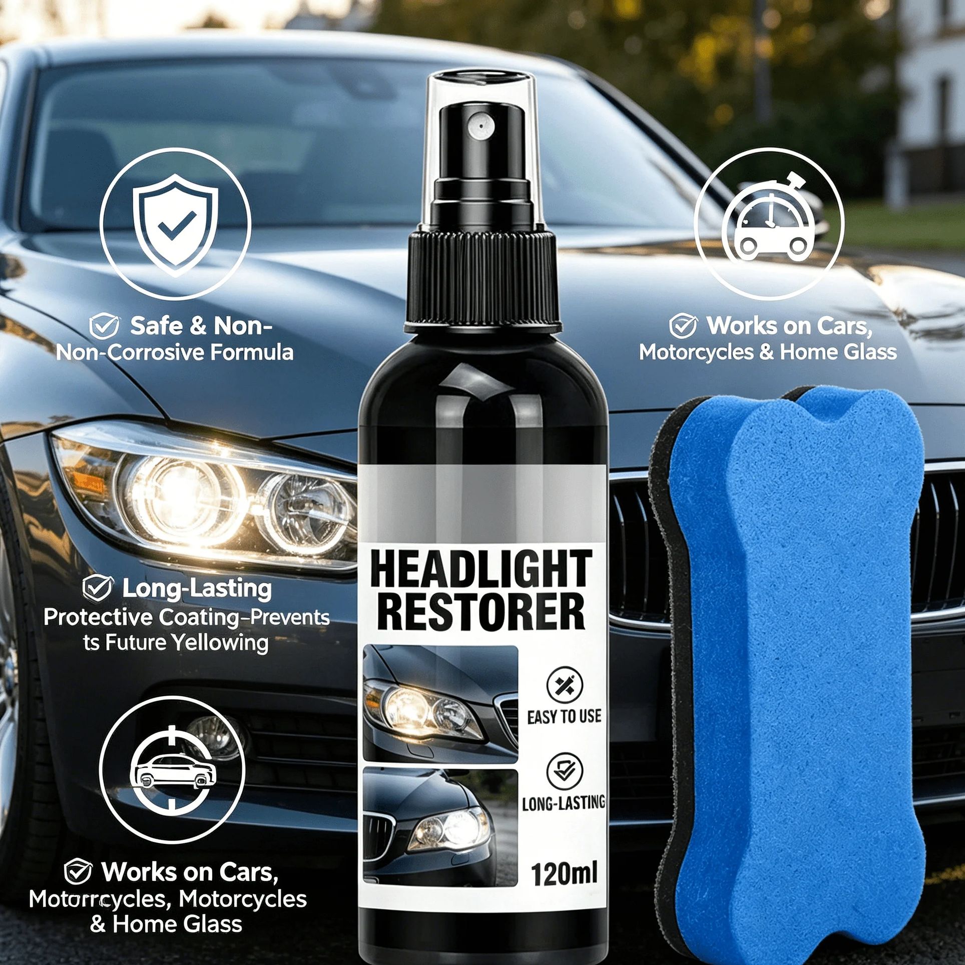 120ml Black Shine Plastic Rest - Trim Restorer Plastic recensione e prezzo