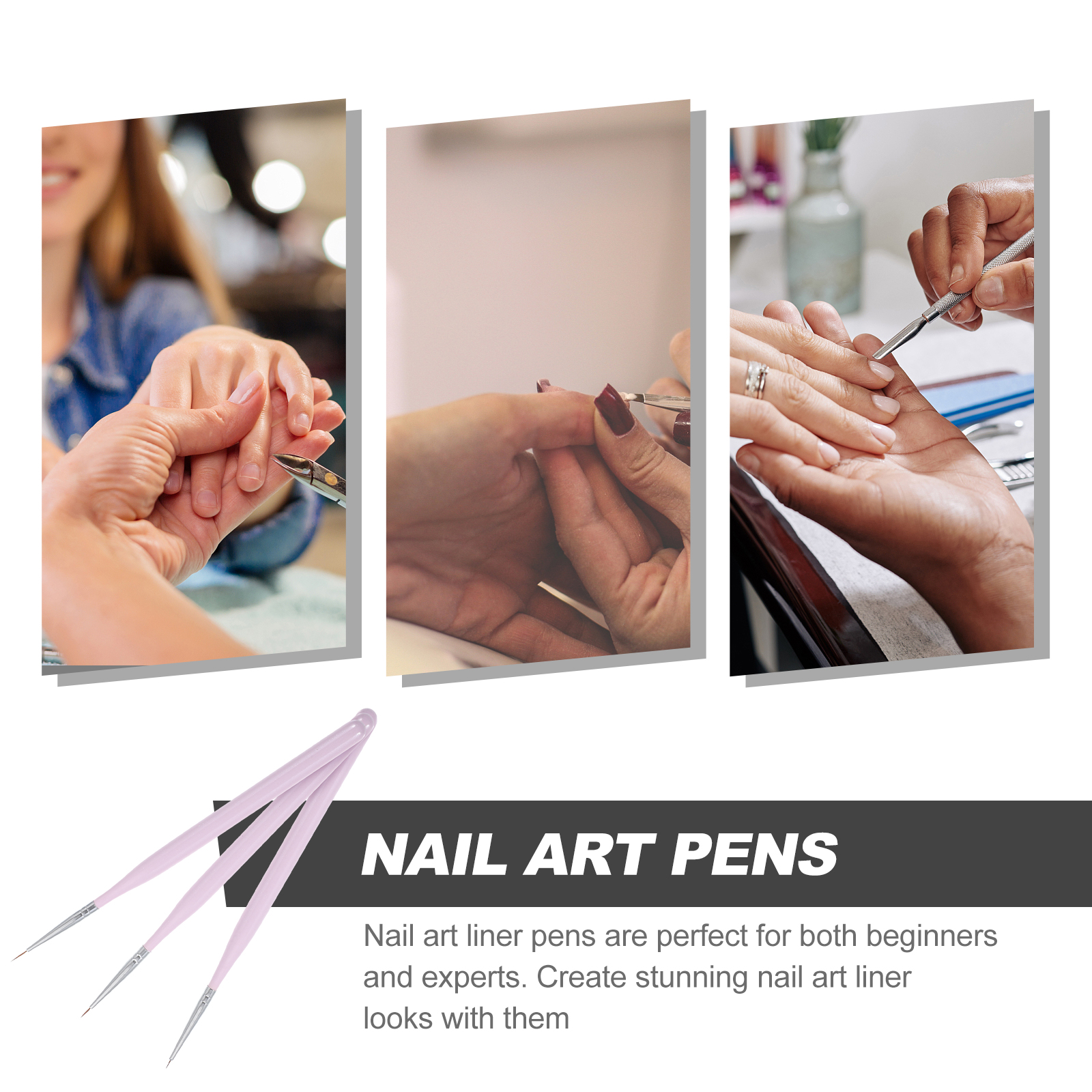 3Pcs Nail Art Brush Set Fine T - Detailing Brush Set recensione e prezzo