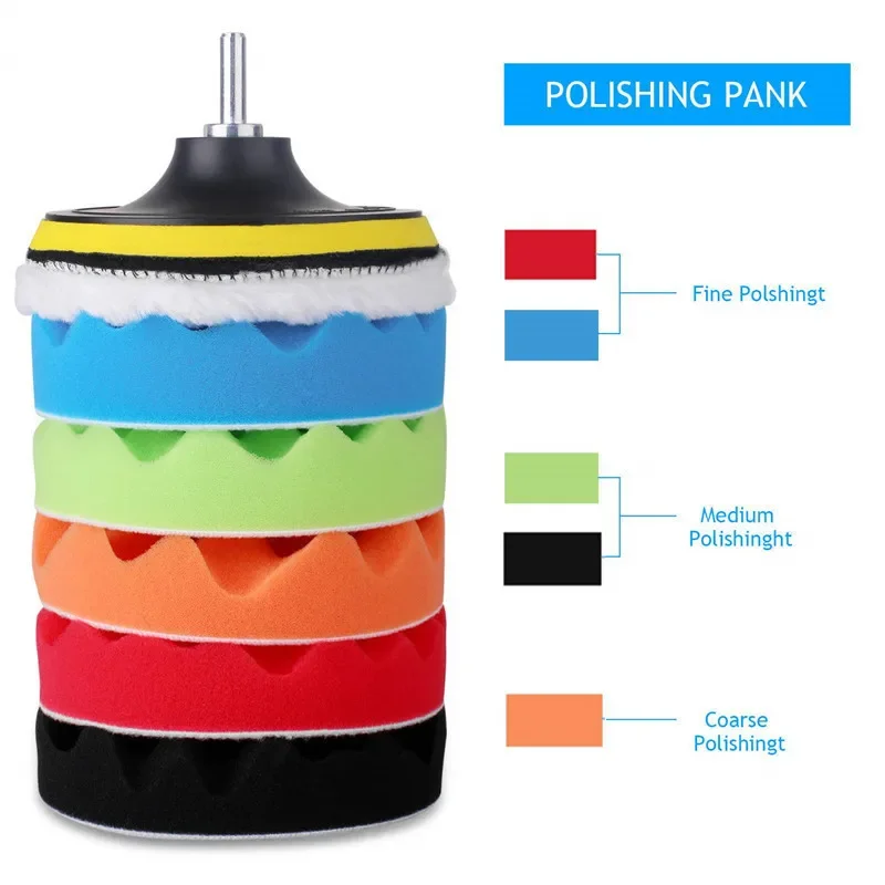 8Pcs Car Polishing Pads Kit 3/ - Polish Pad Set Buffer recensione e prezzo