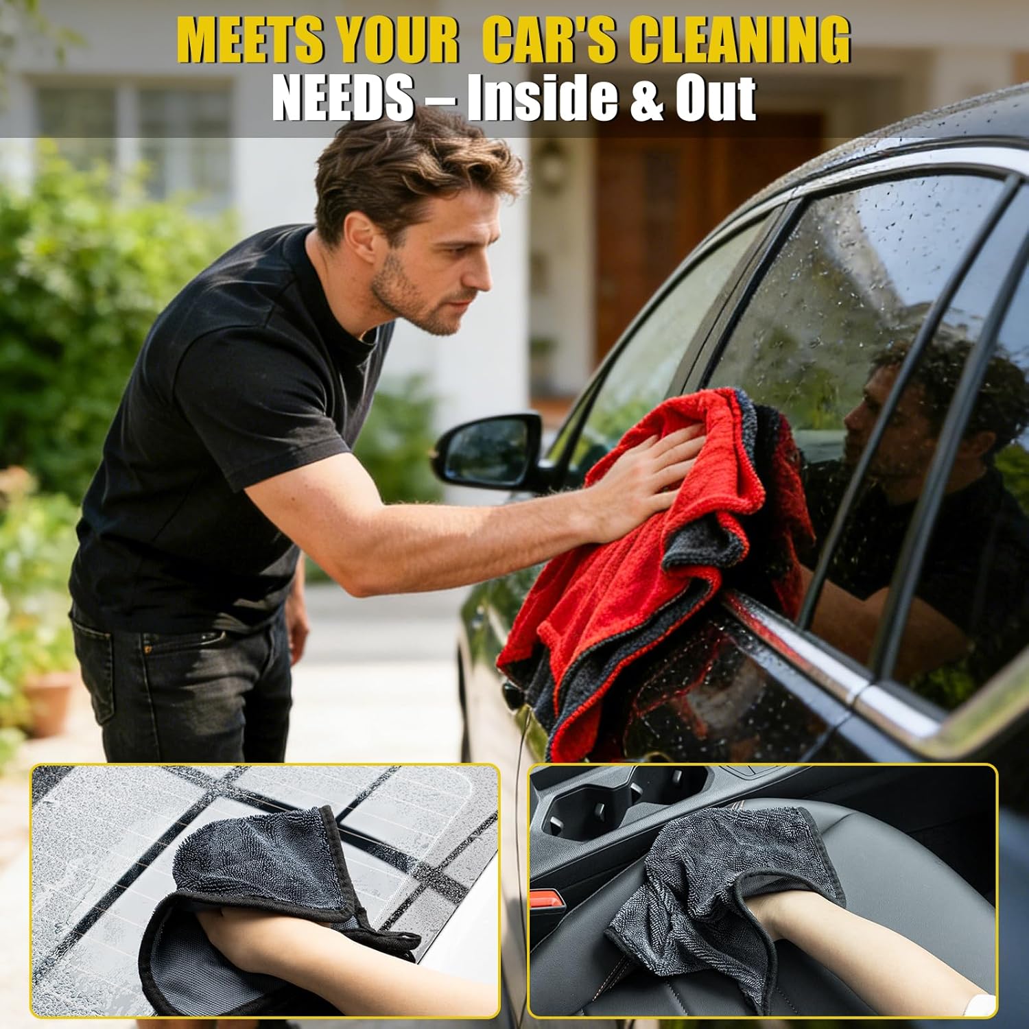 3-Pack Car Drying Towel Microf - Microfiber Towel Detailing recensione e prezzo