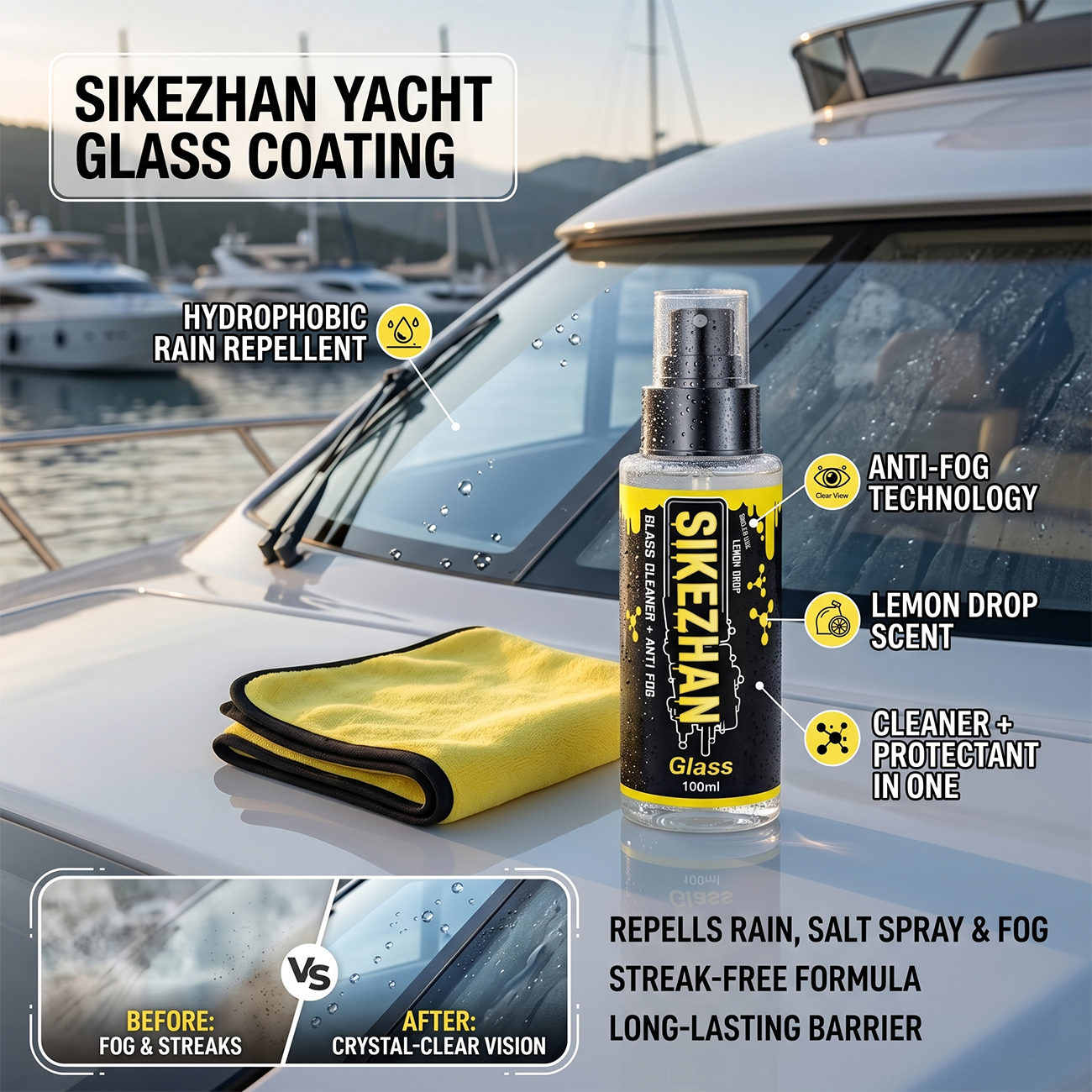 2-in-1 Anti-Fog Spray & Glass  - Glass Cleaner Streak recensione e prezzo