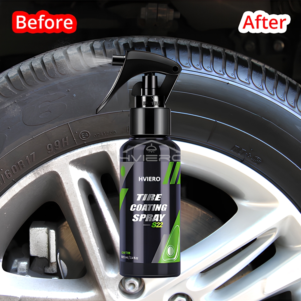 Tyre Gloss HVIERO S22 Tire Coa - Tire Shine Spray Sealant recensione e prezzo