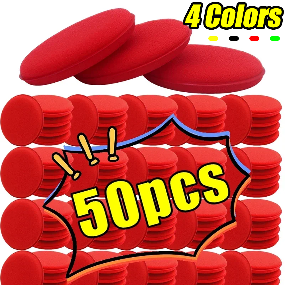 50pcs Round Car Ultra Soft Foa - Wax Applicator Pad recensione e prezzo
