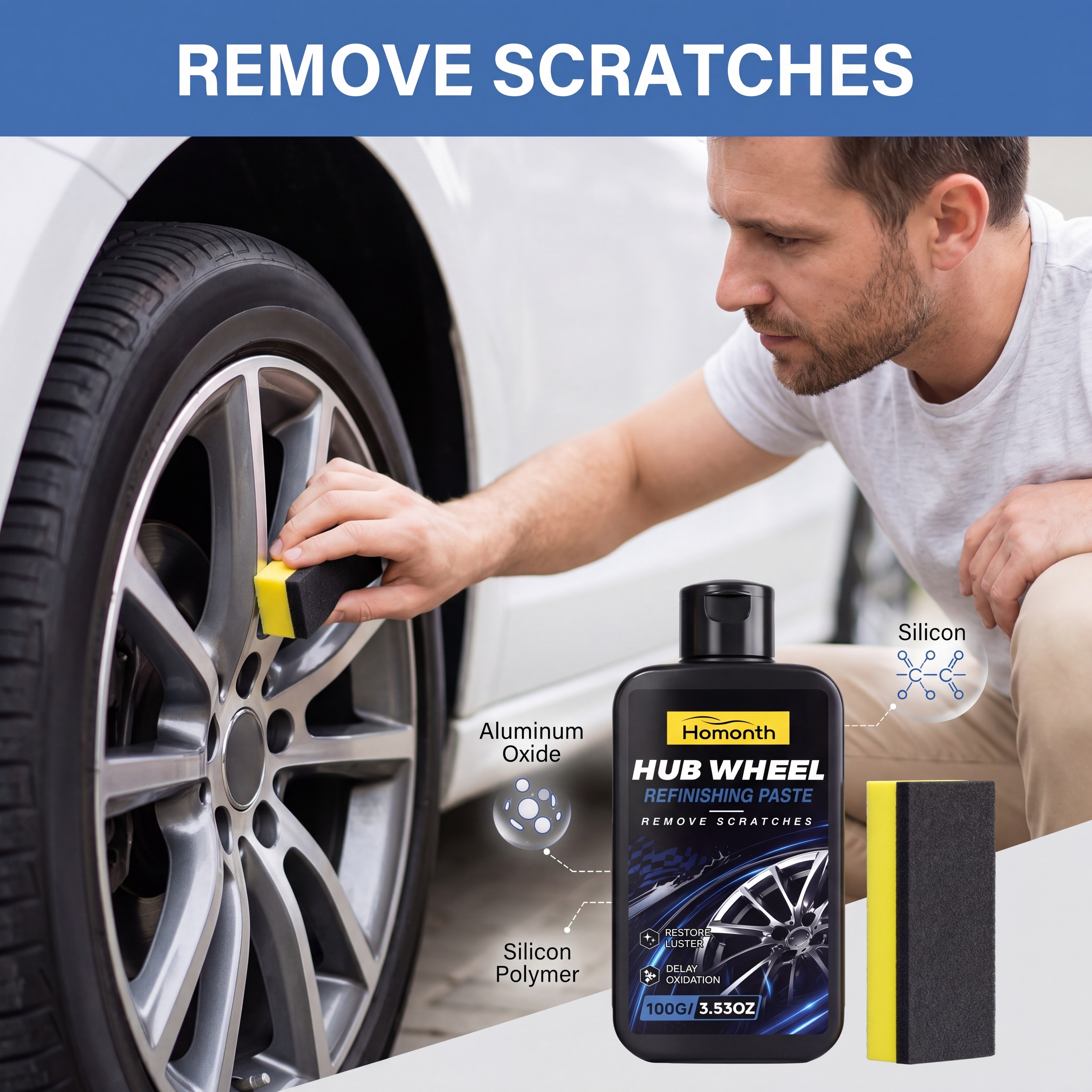 Wheel Polish Paste Scratch Rem - Wheel Cleaner Alloy recensione e prezzo