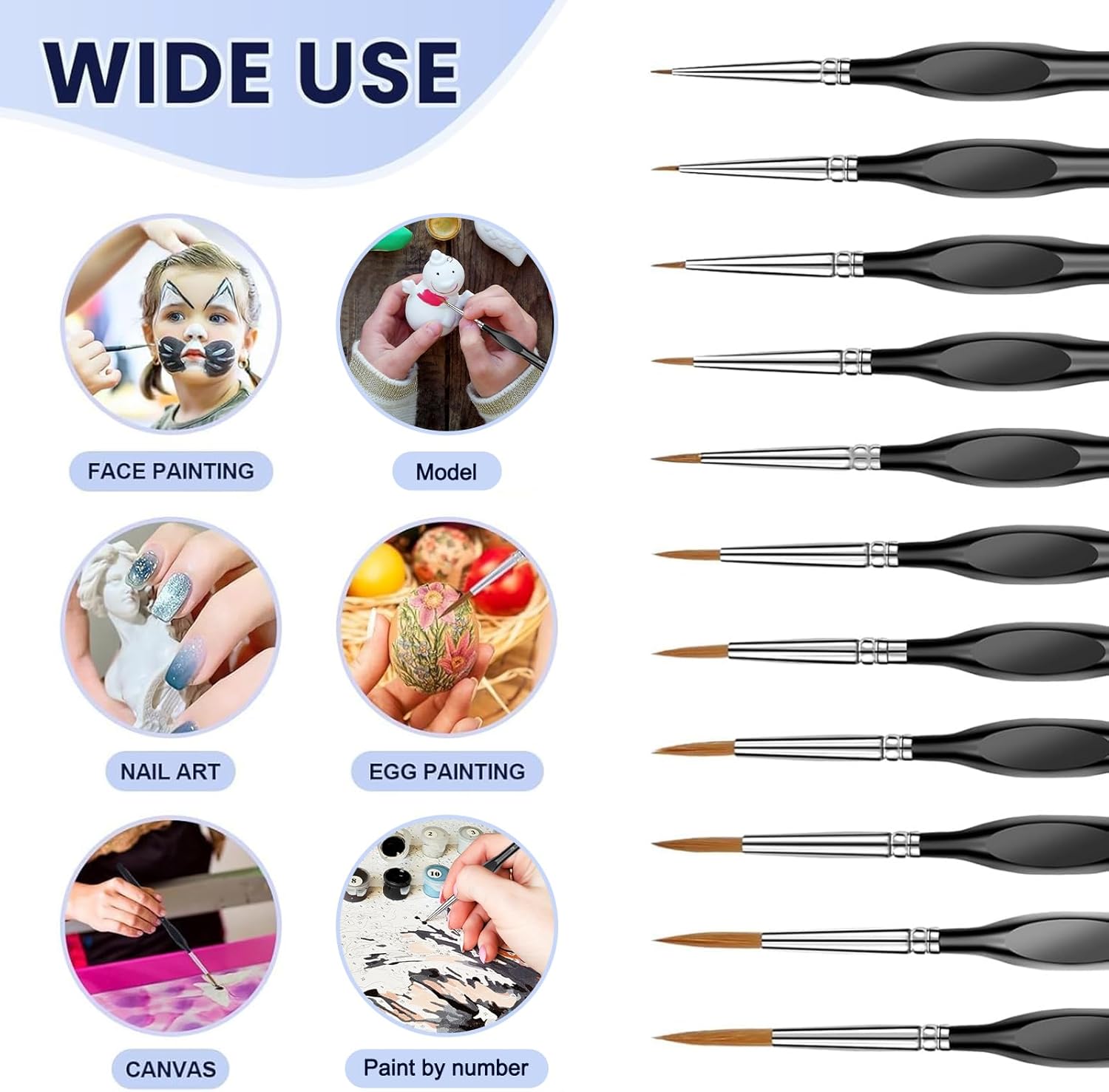 11 Pcs Detail Paint Brushes Se - Detailing Brush Set recensione e prezzo