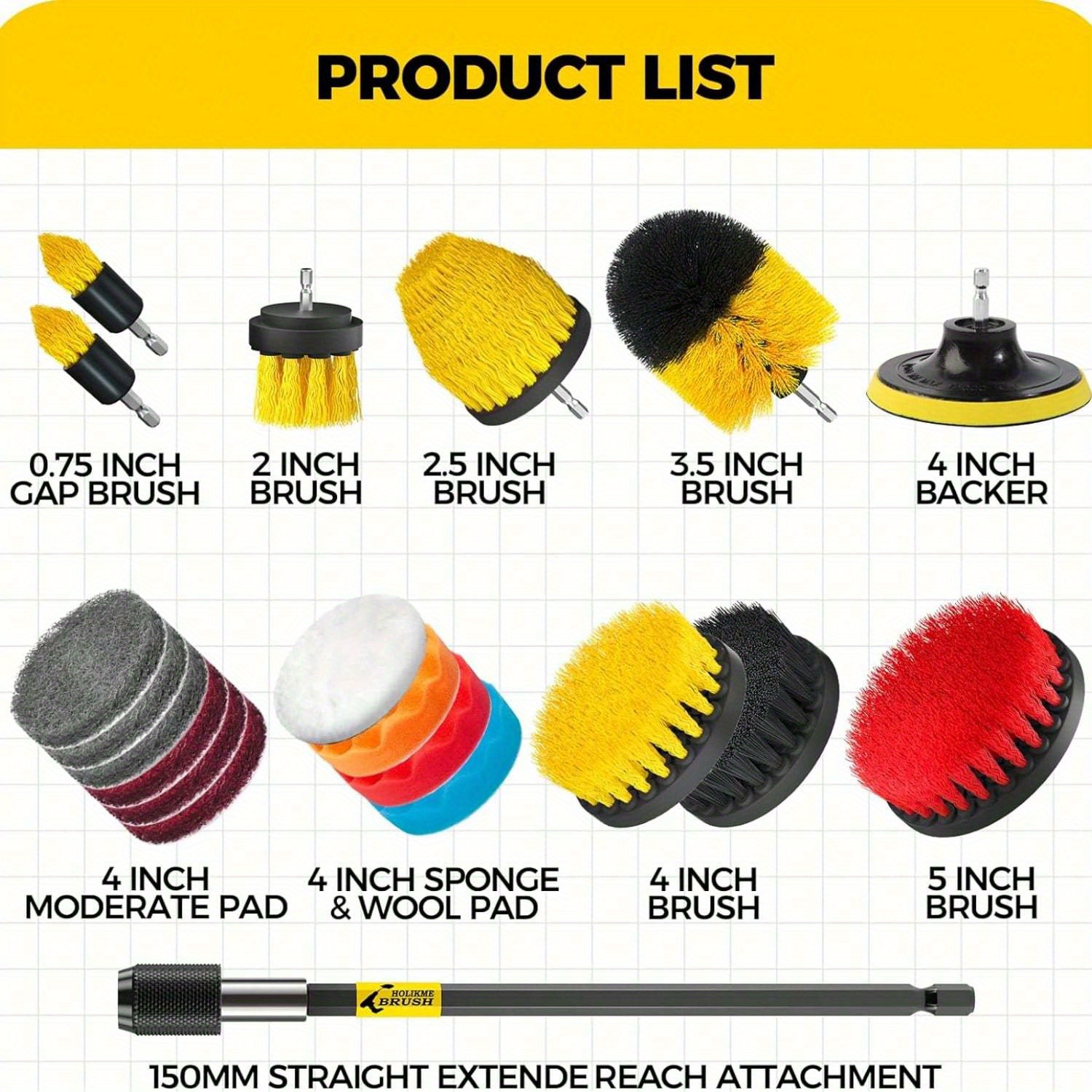 20Pack Drill Brush Attachments - Car Cleaning Brush recensione e prezzo