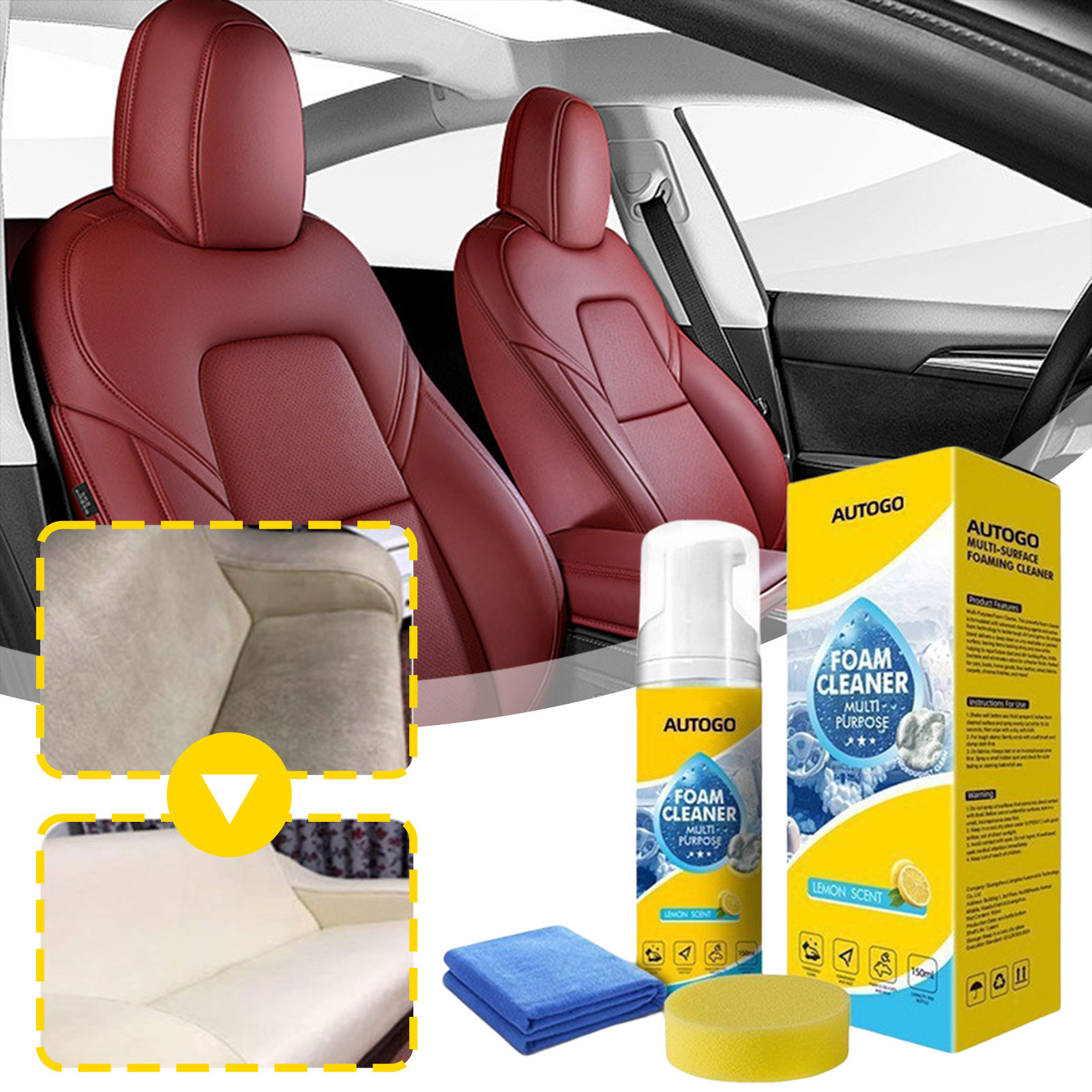 Multipurpose Foam Cleaner For  - Leather Cleaner Interior recensione e prezzo