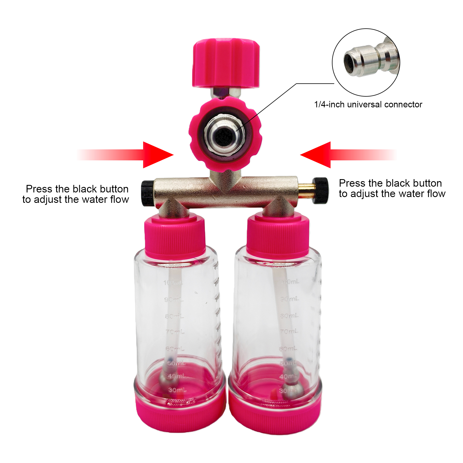 100ML Dual-Kettle Foam Sprayer - Foam Cannon Car Wash recensione e prezzo
