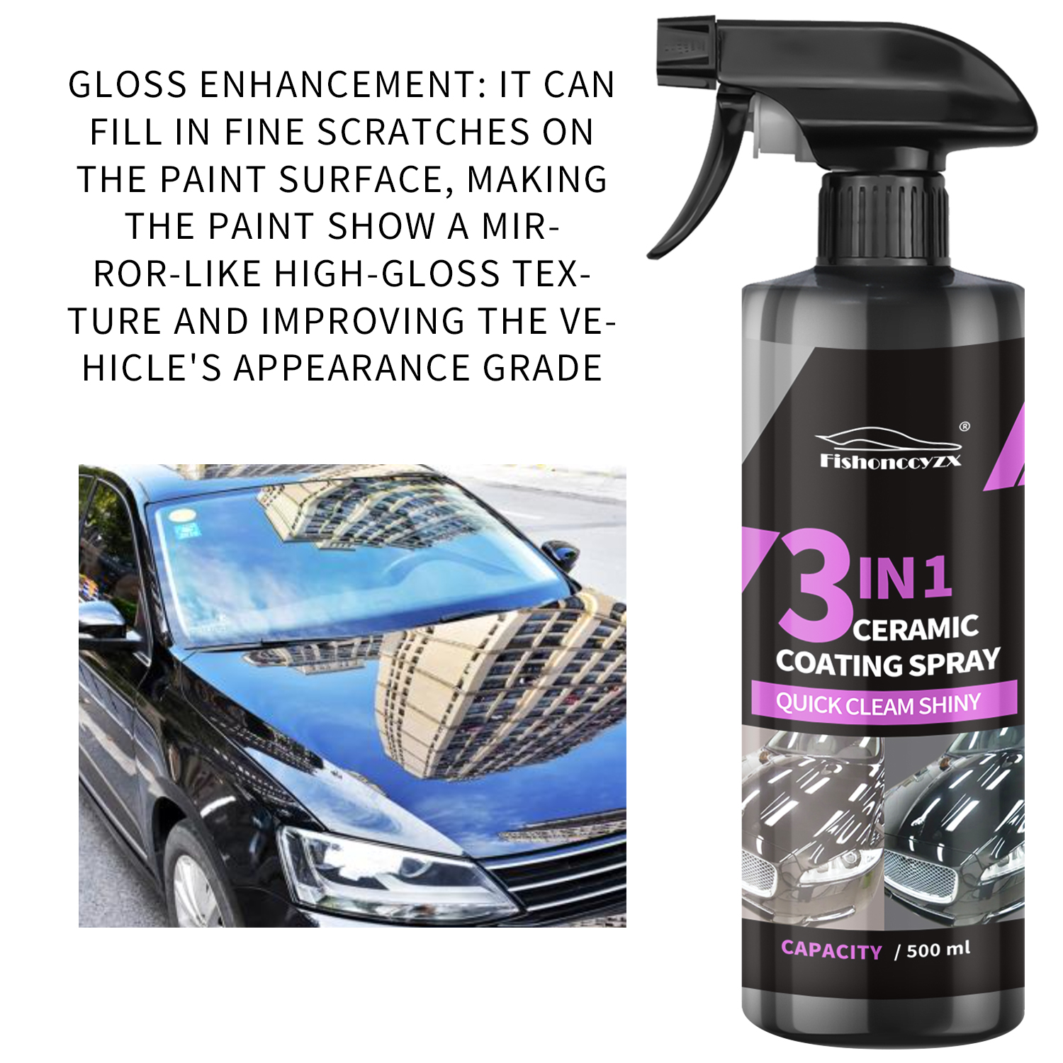 3 in 1 Car Ceramic Liquid Coat - Car Wax Ceramic Coating recensione e prezzo