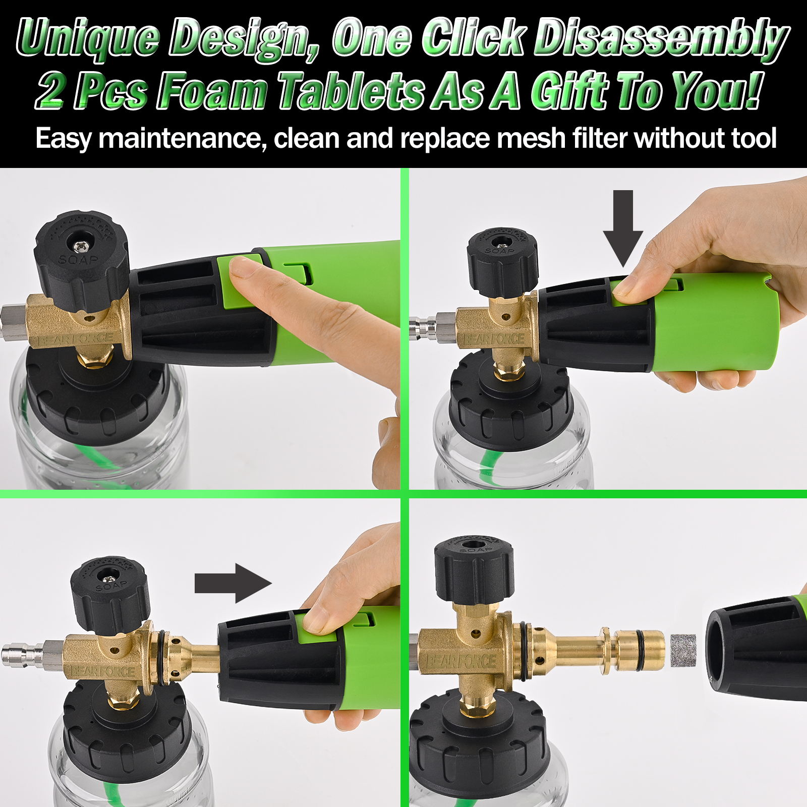 BEAR FORCE Pressure Washer Foa - Foam Cannon Car Wash recensione e prezzo